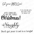 HOLIDAY FUN SENTIMENT SET rubber stamps